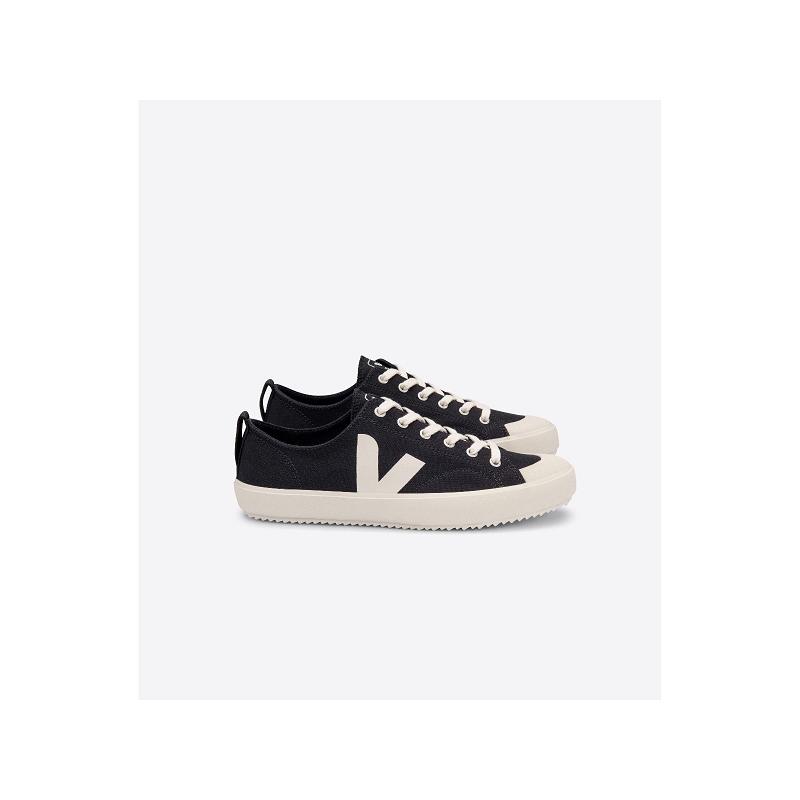 Tenis Veja Mujer Outlet - Nova Zapatillas Negras Canvas ES3813361